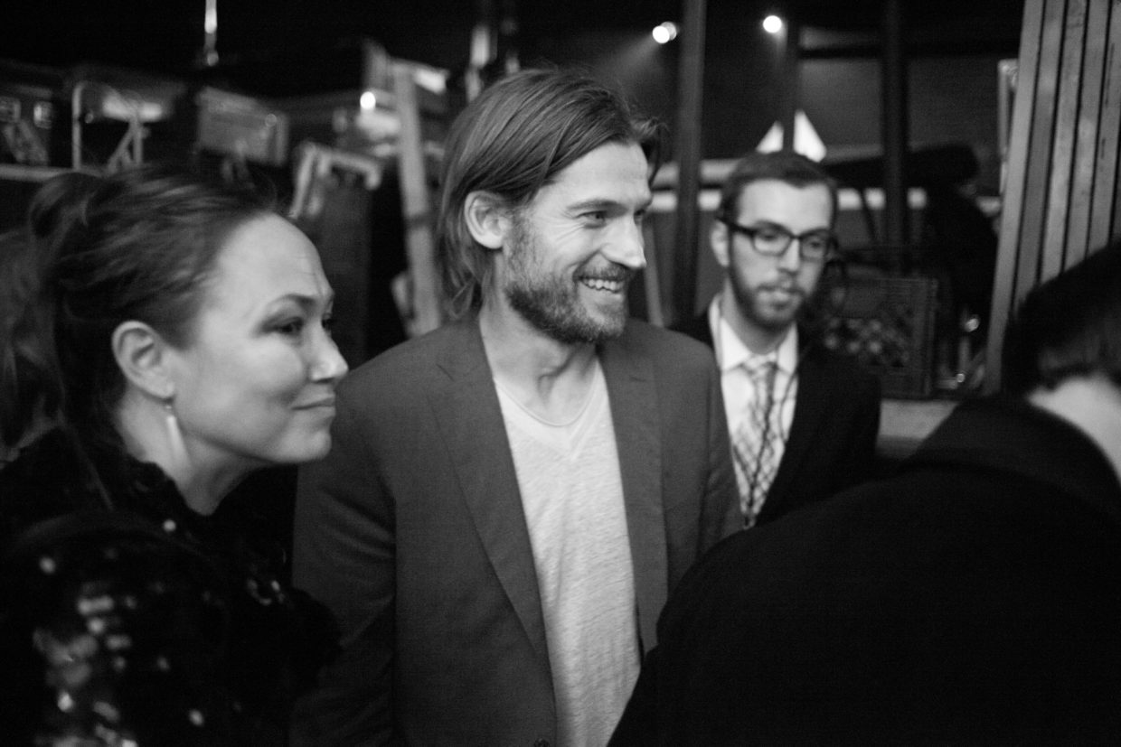 Game of Throwns Kingslayer, actor Nikolaj Coster-Waldau backstage at the 16th Annual Webby Awards