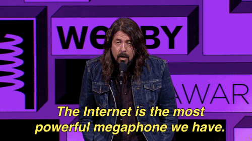 Dave Grohl at The 19th Annual Webbys