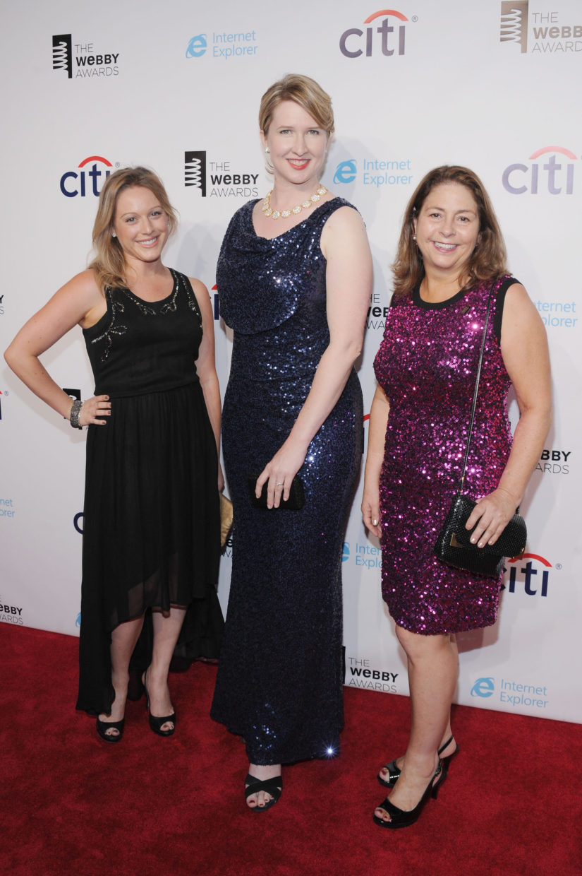 Courtney OConnor, Stephanie L. Smith and Veronica McGregor of NASA\'s Mars Curiousity Twitter team attend the 17th Annual Webby Awards.