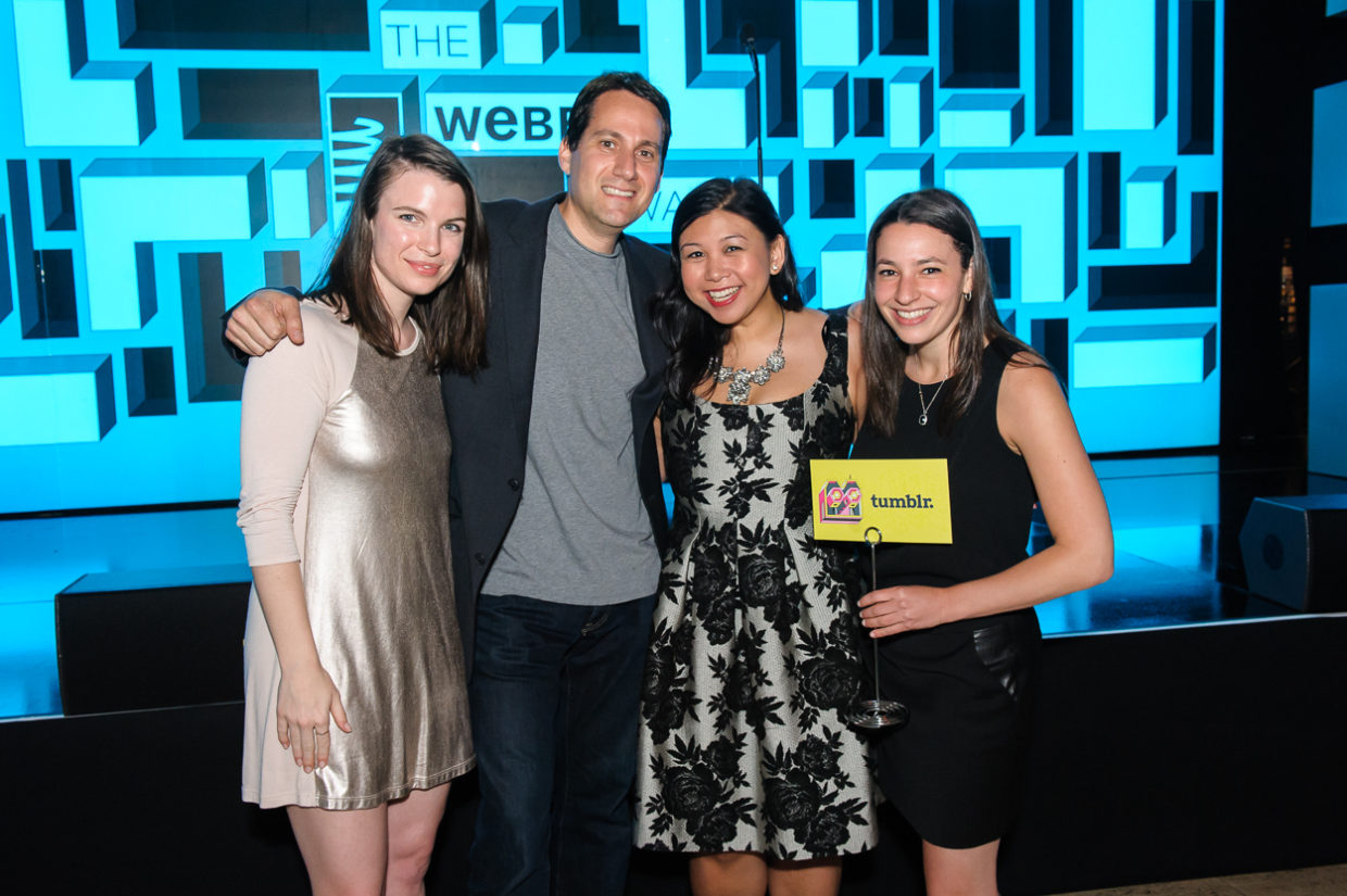 The Tumblr Team at The 19th Annual Webby Awards.