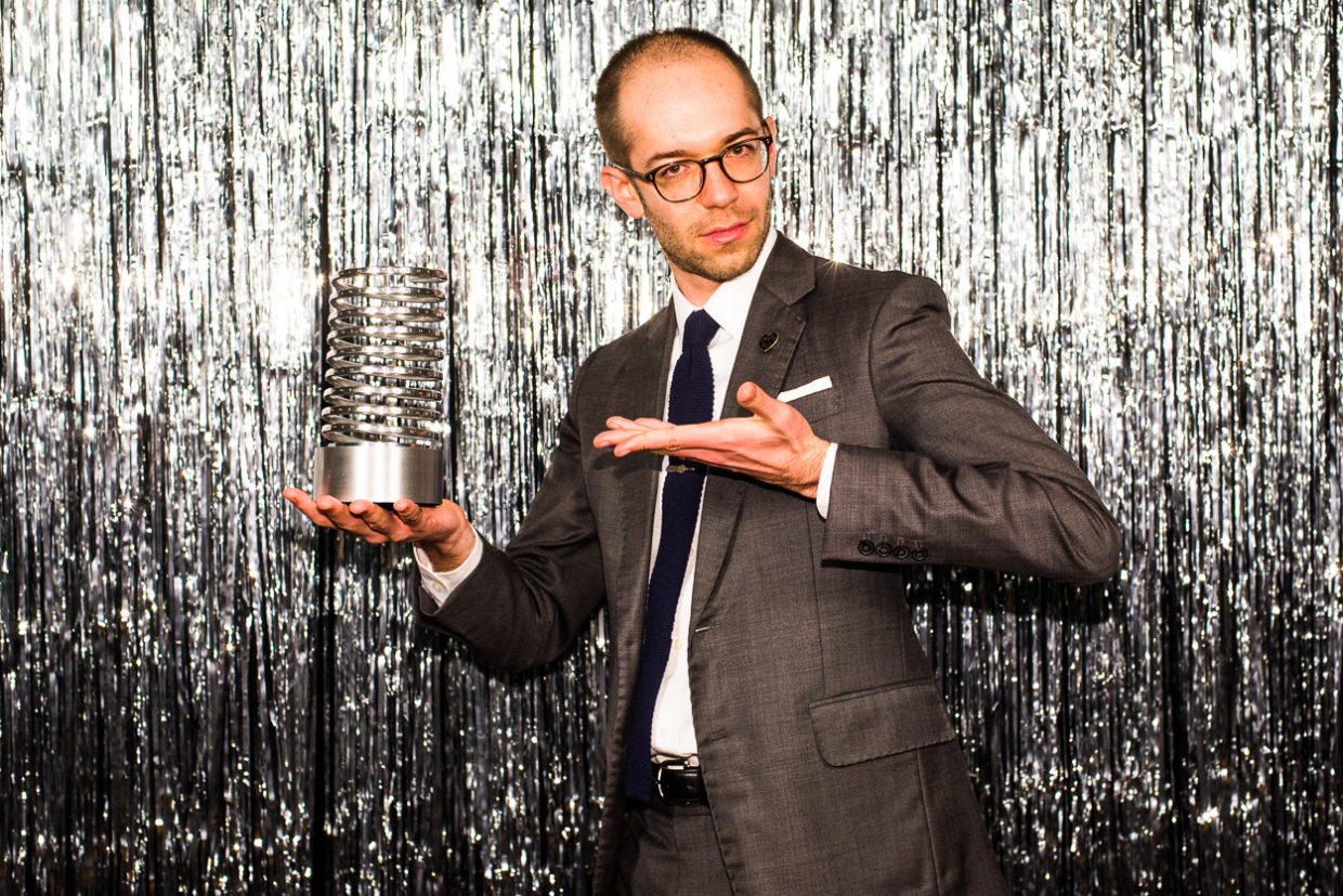 Zack Sultan at The 19th Annual Webby Awards.