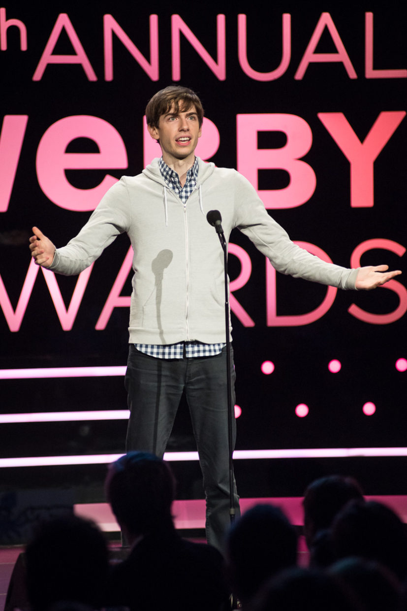 David Karp presents Webby Lifetime Achievement Award at the 17th Annual Webby Awards.