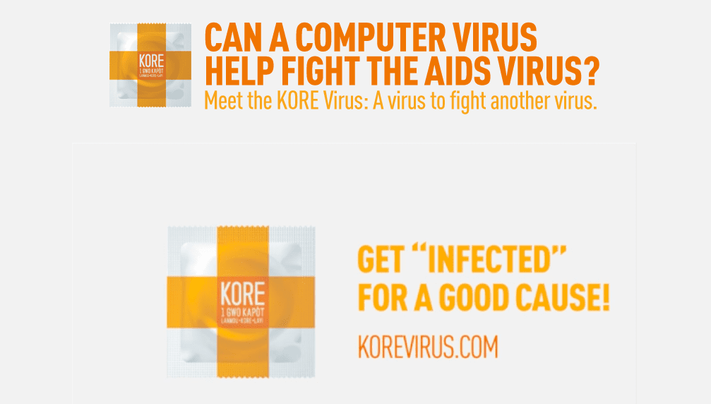 2014 Nominee in Advertising: Email Marketing with “Kore Virus” 