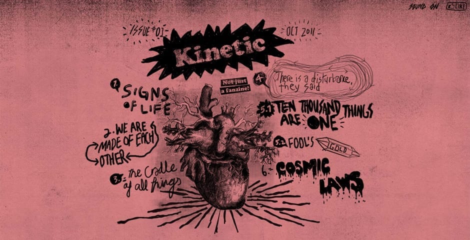 2012 Webby Award Winner with Kinetic Fanzine Vol. 1 in Web - Best Visual Design