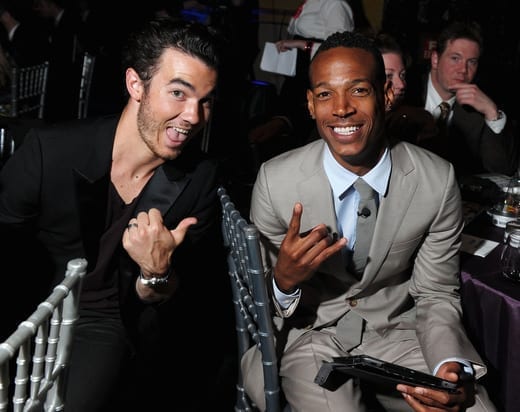 Joe Jonas and Marlon Wayans at the 15th Webbys