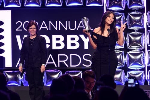 Kim Kardsahian 20th Annual Webby Awards Homepage