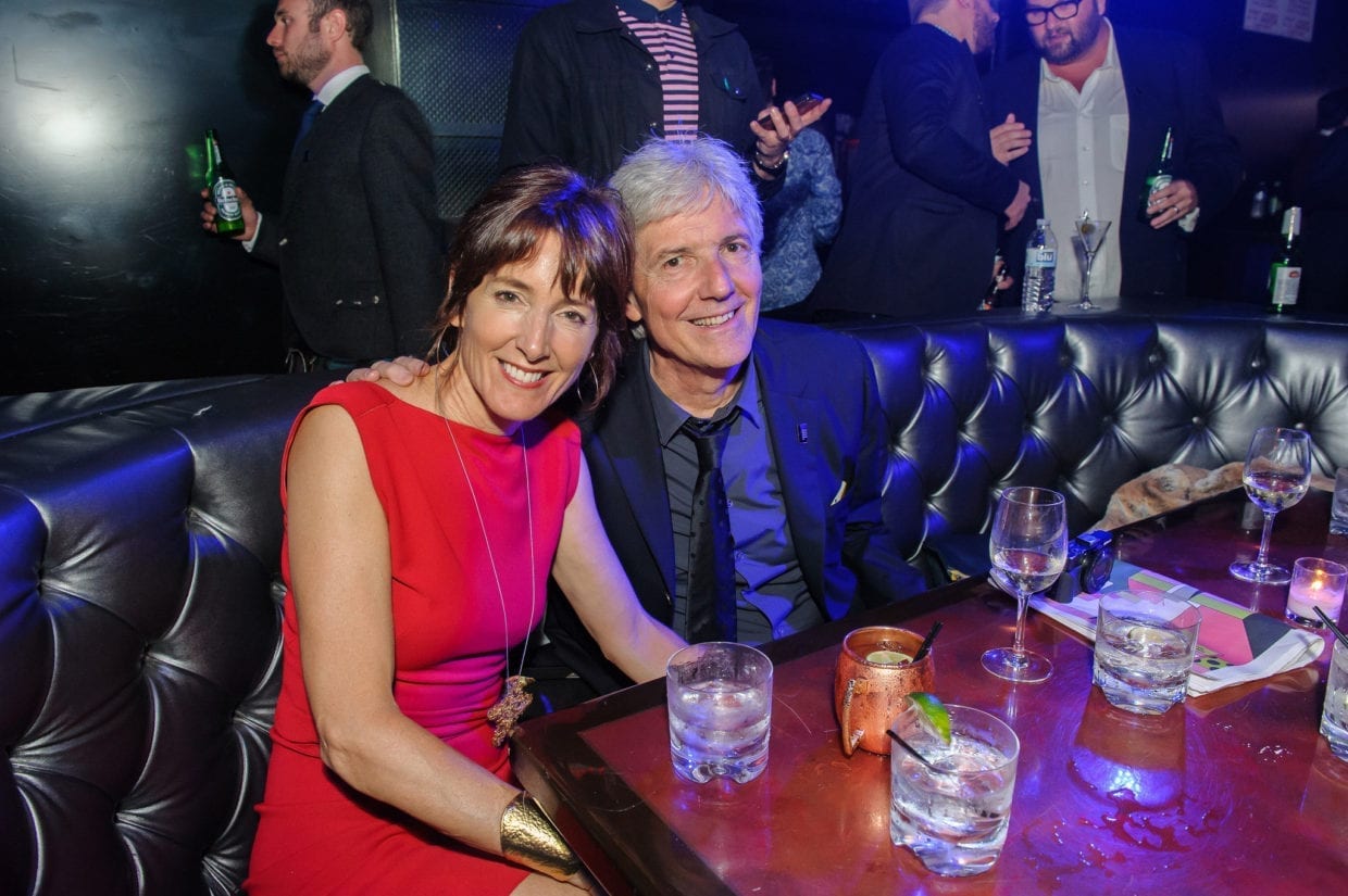 Jane Metcalfe & Louis Rossetto, the founders of Wired magazine, at the Afterparty of the 19th Webby Awards