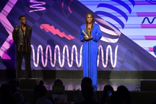 Issa Rae Onstage at The 23rd Annual Webby Awards