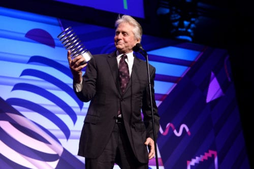 Michael Douglas Onstage at The 23rd Annual Webby Awards