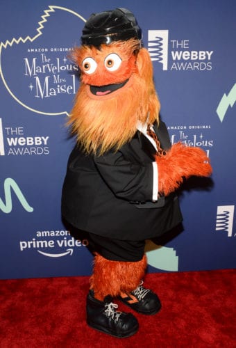 Gritty on the Red Carpet at the 23rd Annual Webby Awards