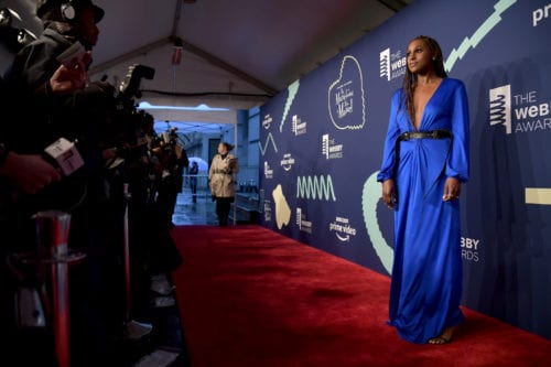 Issa Rae on the Red Carpet at the 23rd Annual Webby Awards