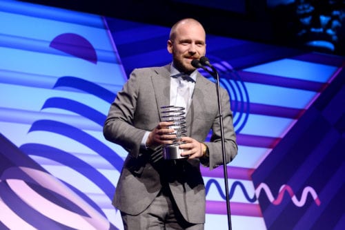 Sean Evans Onstage at The 23rd Annual Webby Awards