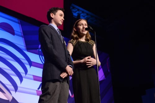 Spencer Berg and Alexandria Villasenor Onstage at The 23rd Annual Webby Awards
