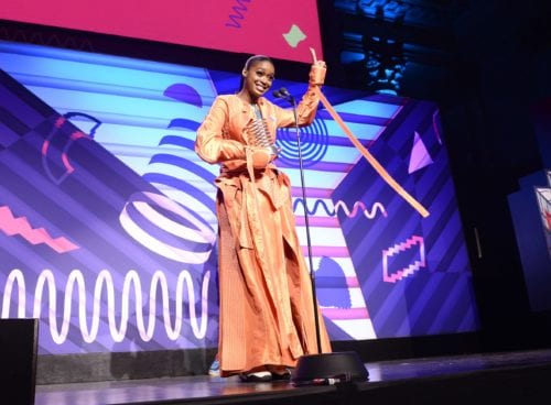 Tierra Whack Onstage at The 23rd Annual Webby Awards