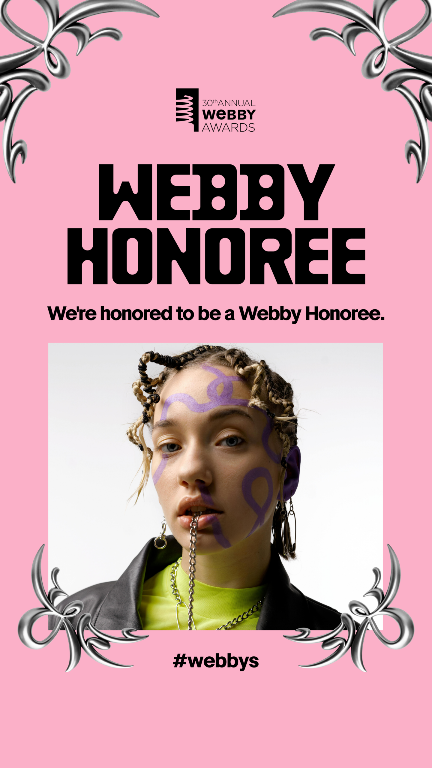 Webby Honoree Center Frame Story Template