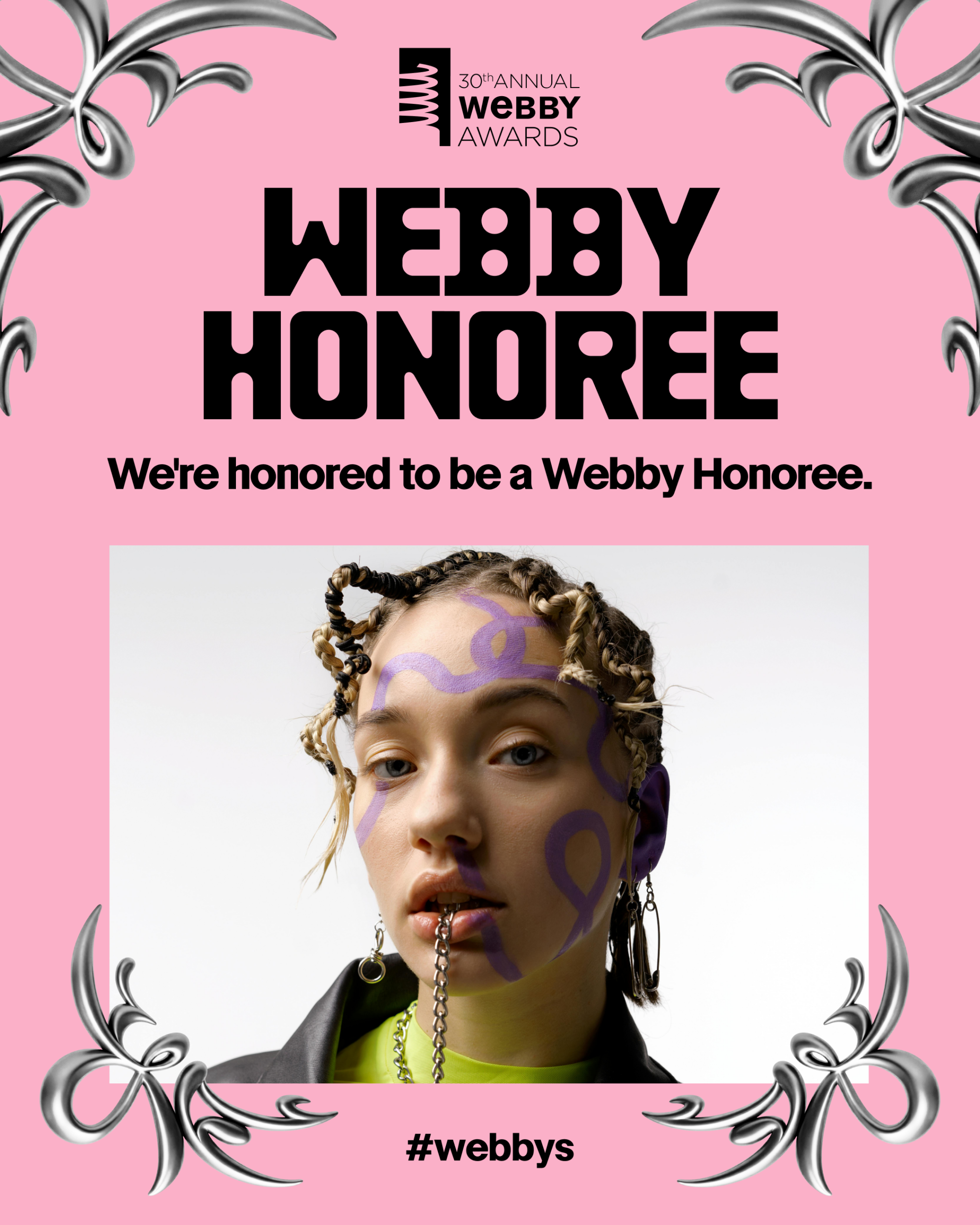 Webby Honoree Center Frame Template