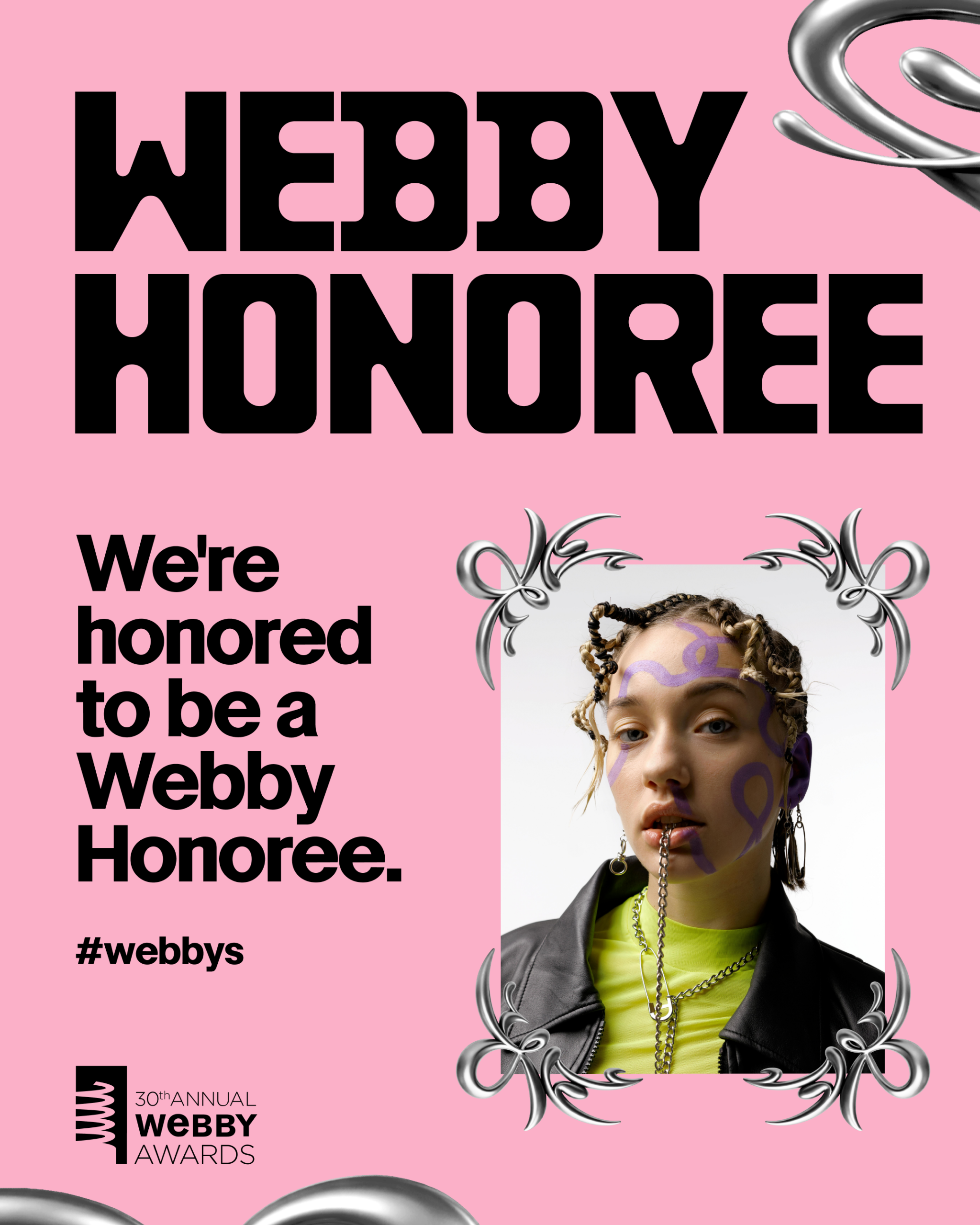 Webby Honoree Right Frame Template