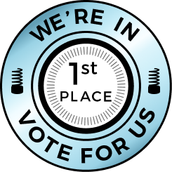 Vote For Us Badge - 1st Place Badge