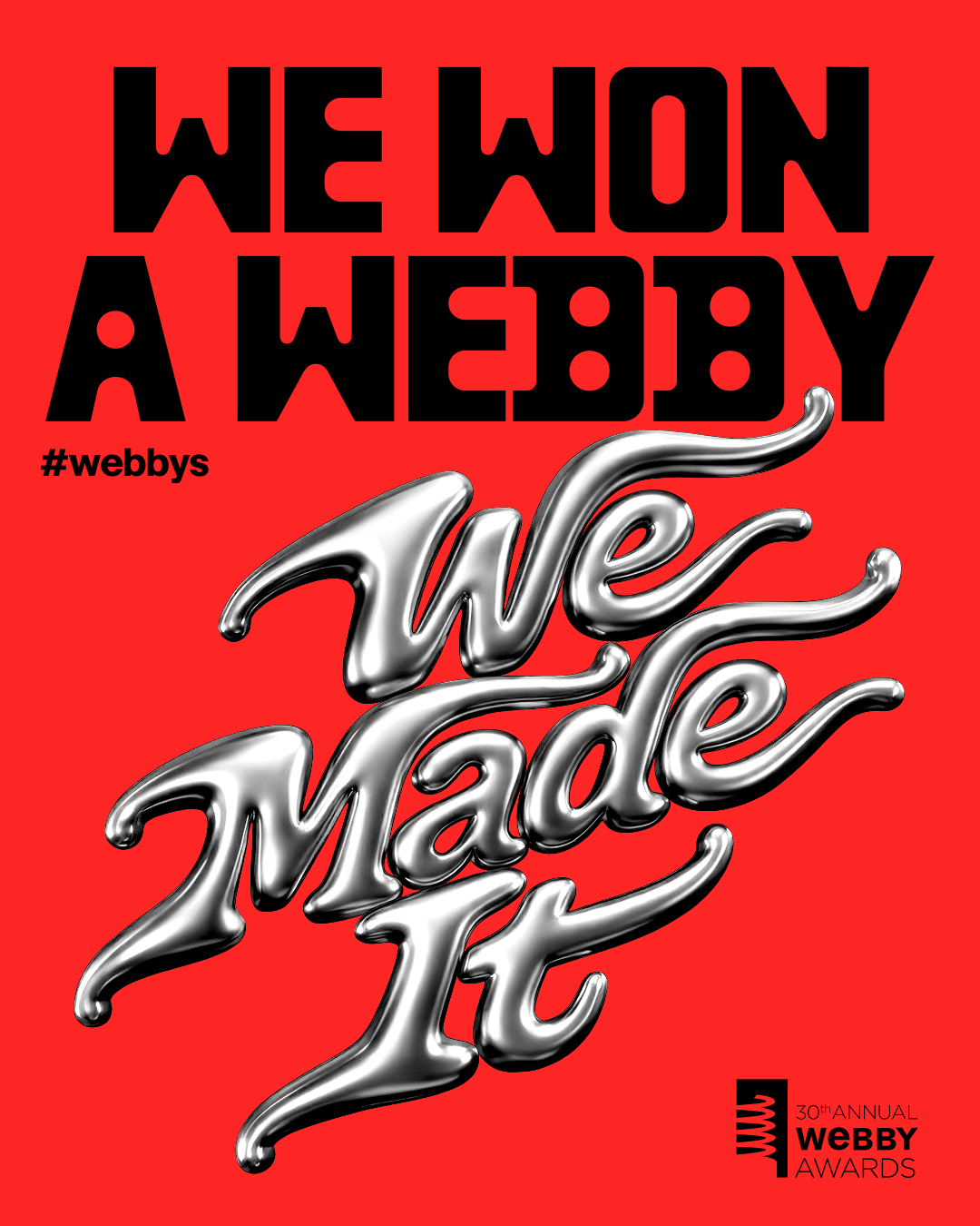 We Won A Webby - Post