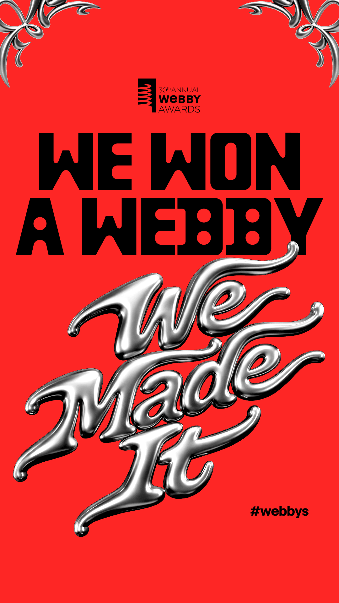 We Won A Webby - Story