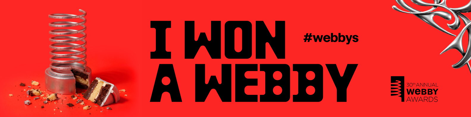 I Won A Webby - Linkedin w Trophy 