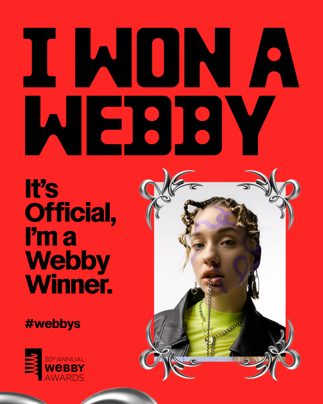 I Won A Webby - Half Frame - Post