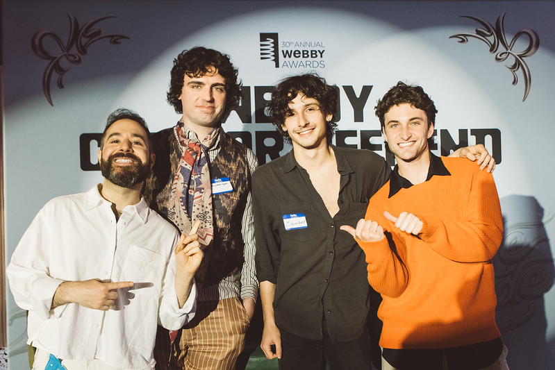 Nick Borenstein with Anthony Po, Christian Conti and Zander Dueve